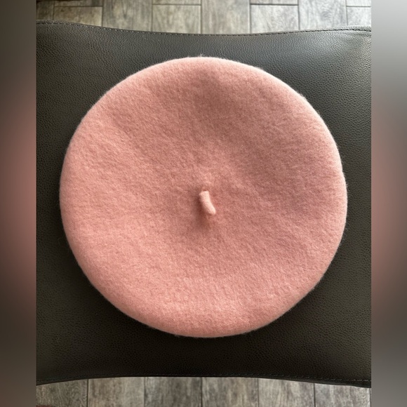 Blush Wool Beret - Picture 2 of 3